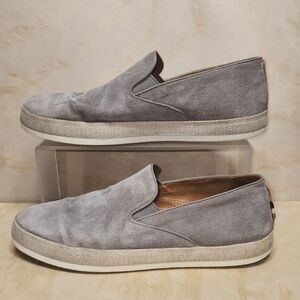 Allen Edmonds Holden Gray Suede Loafer Men 12 D Sneaker Slip-on Shoe